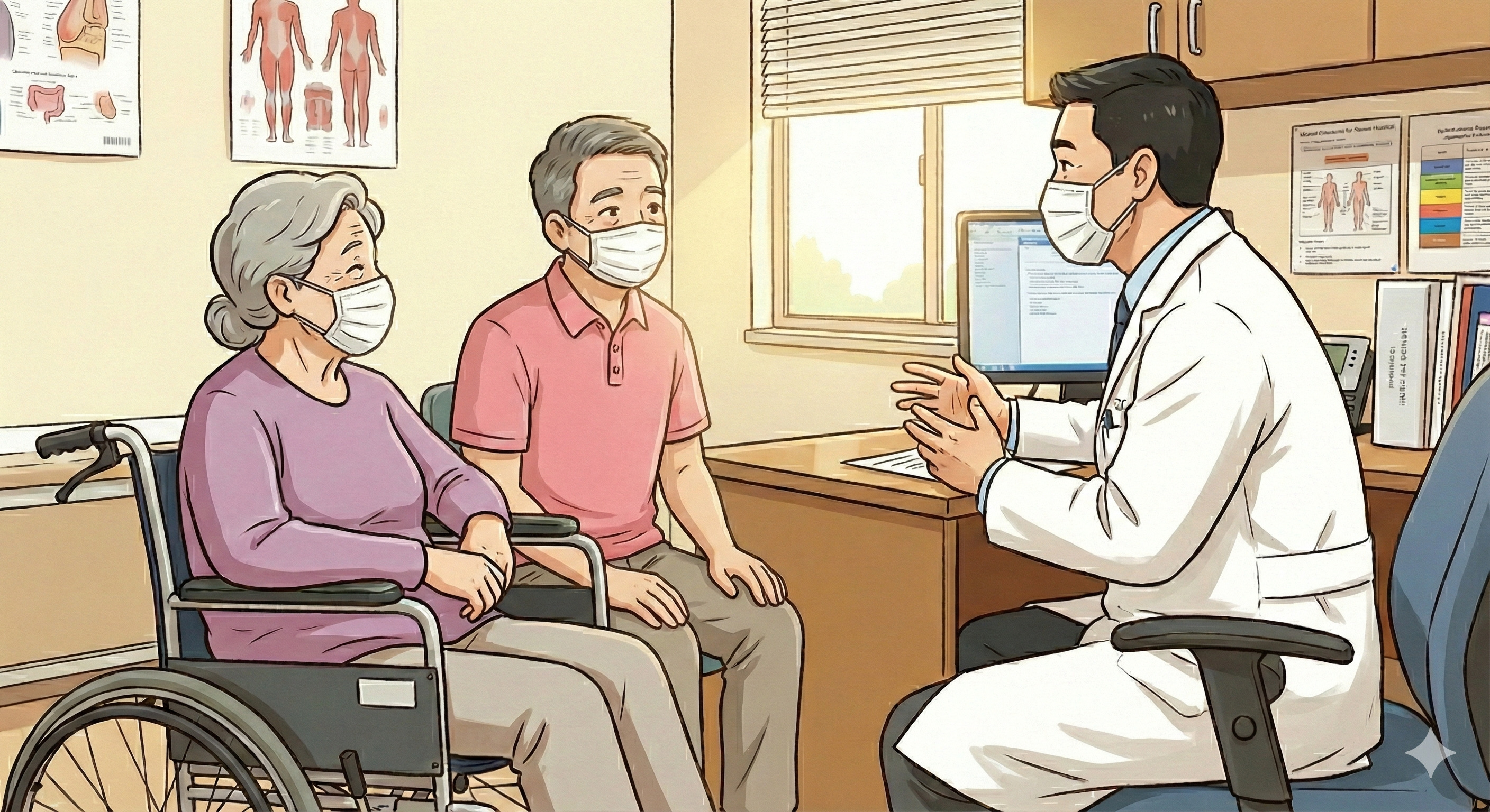 診察室での付き添い